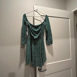 ASOS Off the Shoulder Long Sleeve Mini Dress